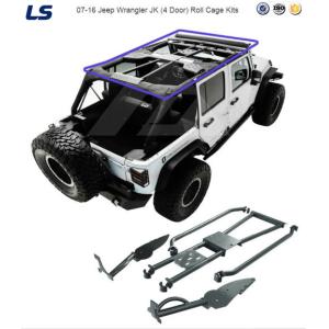 07-16 for Jeep Wrangler Jk (4 Door) Steel Iron Roll Cage Kits Roof Rank