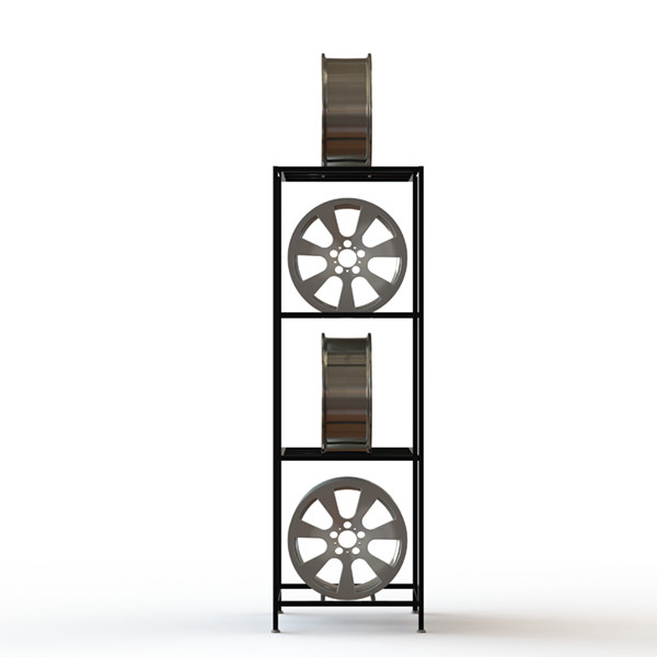 Buy Square Aluminum Alloy Wheel Display Stand Knocked Down at wholesale prices