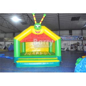 Durable Caterpillar Castle Kids Inflatable Bouncers For Backyard / Playground
