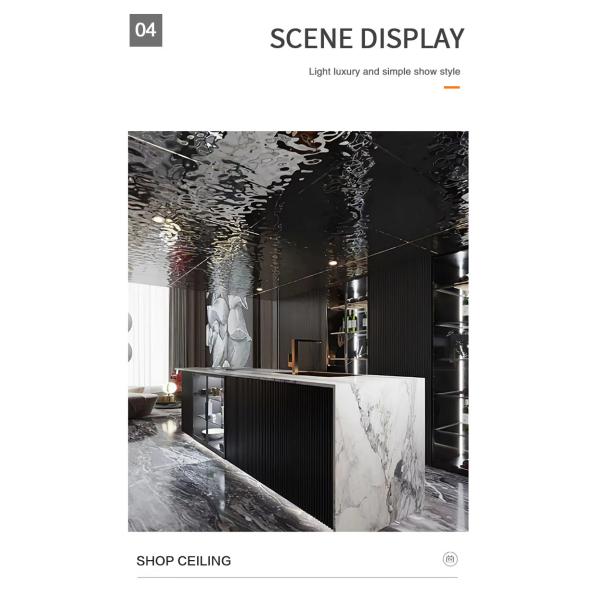 Interior Decorative PVC PET Water Ripple Panel 3D Wall Panel