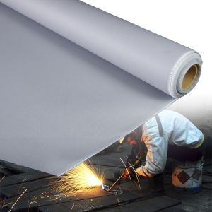 460 g/sqm 0.41 mm PU Coated Fiberglass Fabric with 1m to 1.55m Width for