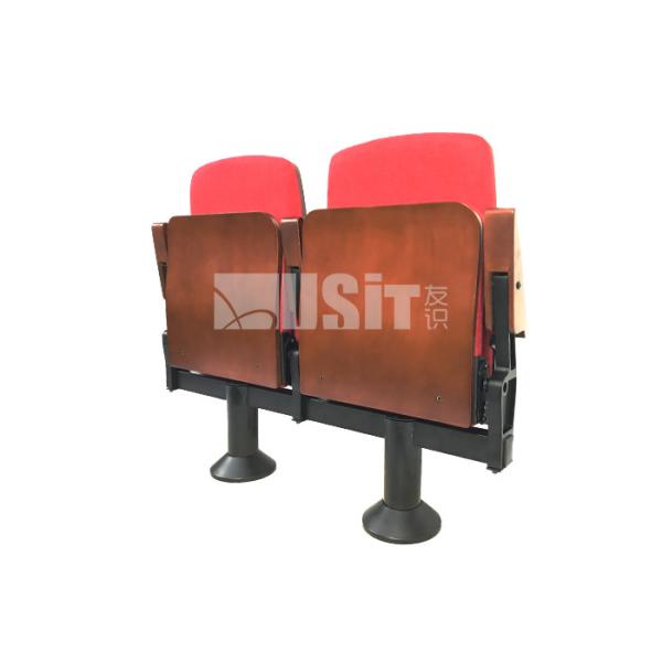 Fabric Chaise Cinema Audience Chair With Single Steel Leg