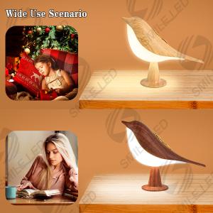 China Creative Magpie aromatherapy led car decorative light Bedroom bed bird night light charging touch atmosphere lamp on sale