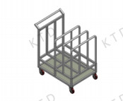 Quality Aluminum Tubes Vertical Industrial Trolley Trucks SUS304 201 Material for sale