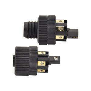 High Performance Circular Plastic Connectors With Tpu Gf Insert And Fix Screw