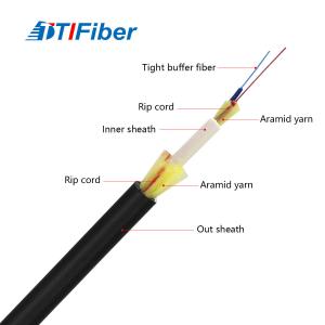 China TTI Fiber Factory Wholesale 1 Core GJYFJH03 G657A Black Low Smoke Zero Halogen Flexible Optical Fiber Cable on sale