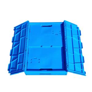 Logistics Storage Solution Rectangle Solid Wall Tote Bins with Lid and PE/PP