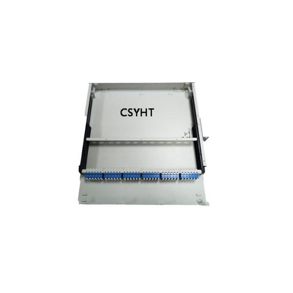 Buy 144C MPO Sliding Fiber Patch Panel With LC Quad Adapter data center solutions application at wholesale prices