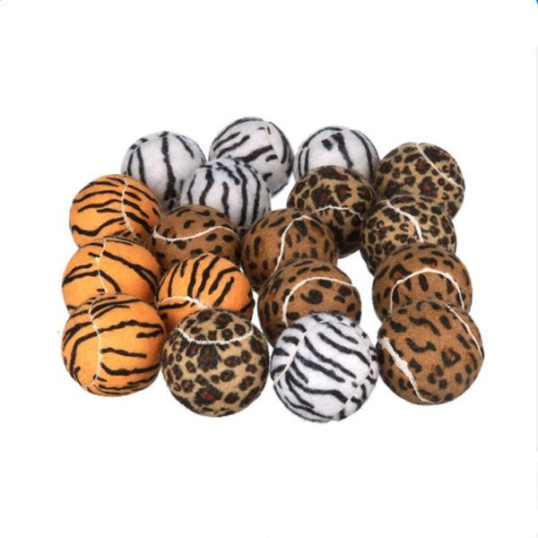 Cheap Price Pet Dog Cat Training Tennis Dog Chew Molar Interactive Ball Toy Pet Paw Shape Printing Toy Ball Wholesale