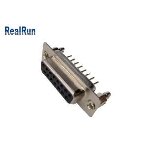 Straight DP 15 Pin PCB 1000VAC D SUB Connector Male Female PBT