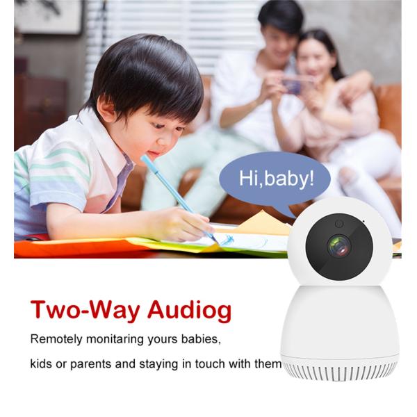 Whalecam Smart Indoor Pan/Tilt Home Camera 1080P HD Security Camera Wireless 2.4GHz with Night Vision