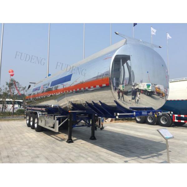 3/4 Axles 35000 Litres 2 Compartments Lpg Tanker Trailer Carbon Steel Material