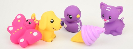 Safe Vinyl Floating Cute Squeeze Bath Toys Lovely Marine Animal For Kids Water Play