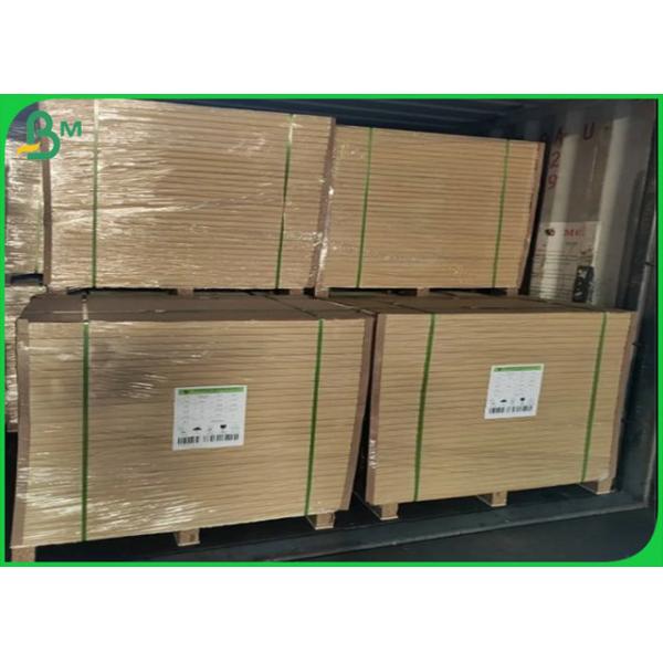 325gsm White Coated On Brown Kraft Cardboard Paper With Foodgrade 325gsm White Coated On Brown Kraft Cardboard Paper With Foodgrade