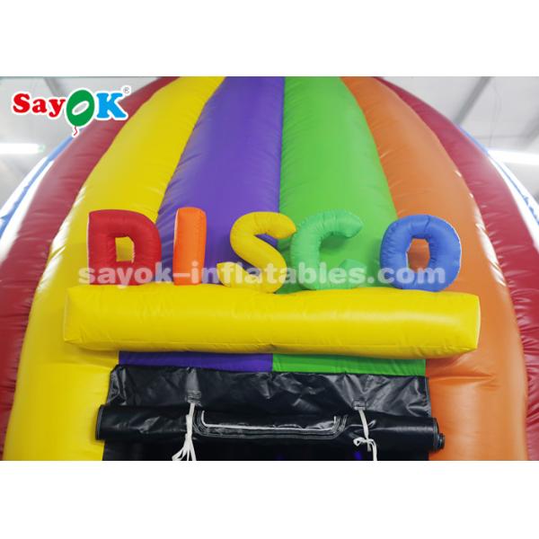 Go Outdoors Air Tent Colorful Inflatable Disco Tent Bounce House With Air Blower For Amusement Park