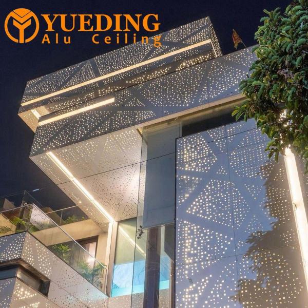 Buy Outdoor Perforated Aluminium Mesh Architecture Metal Alloy Facade Plate for Cladding Panel at wholesale prices