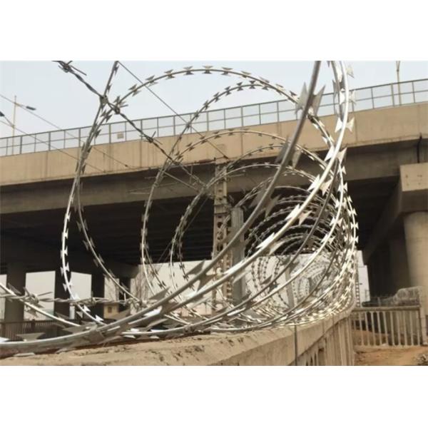 Buy 500mm Diameter BTO-28 Galvanized Concertina Coil Fencing at wholesale prices