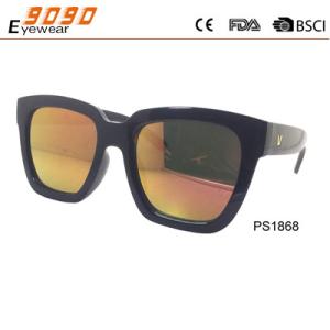Unisex fashion sunglasses for men and women, polarized UV 400 lens and Plastic Frame