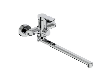 Buy Round Single Lever Bath Mixer For Shower Bathtub Sink at wholesale prices