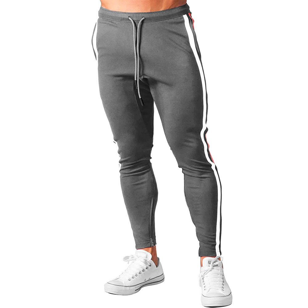 Gym Fitness Camo Panel Mens Cargo Pants Casual Hip Hop Streetwear