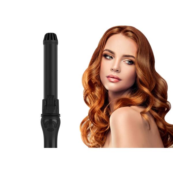 Buy Portable Automatic Rotating Curler , Rechargeable Rotating Ceramic Hair Curler at wholesale prices