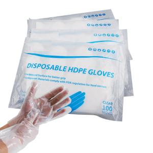 Designed For Hair Dyeing Products Disposable Pe Gloves Individual Pack Cheap