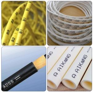 7mm 9mm 10mm White black blue Red Wire Cable Tube Pipe printing meter tape