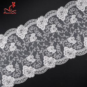 China Pollution - Free Underclothes Embroidered Lace Trim For Sensitive Skin on sale
