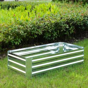 Rectangular L240cm Galvanized Garden Beds For Outdoor
