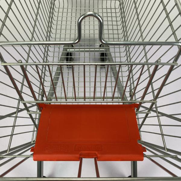 European Style Customized Grocery Shopping Trolley 150L Metal Supermarket Trolley Powder Coating
