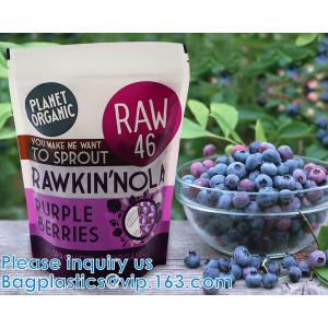 Stand Up Pouch With Resealable Zip lockk And Clear Window, Multi-purpose, small size, Aluminum Mylar Foil