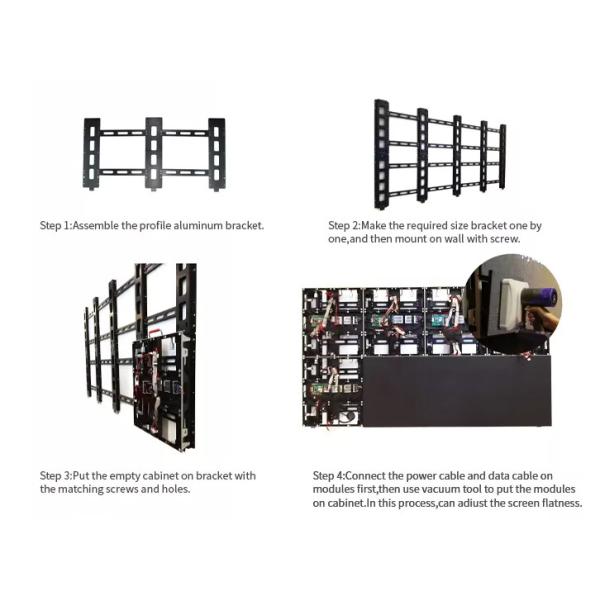 ODM Ultra Thin Indoor Fixed Led Display Screen For Advertising P1.2 P1.5 P1.6 P1.8