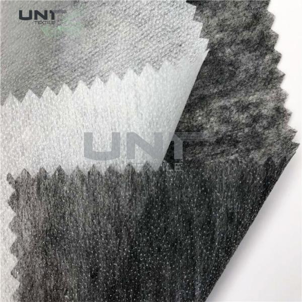 20% Polyester / 80% Nylon Non Woven Interlining Fabric , Paste Interlining
