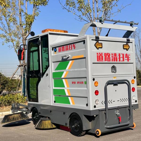 Pure Electric Five Brush Sweeper Cleaning Machine for Outdoor Working Automatic Driving Cleaner