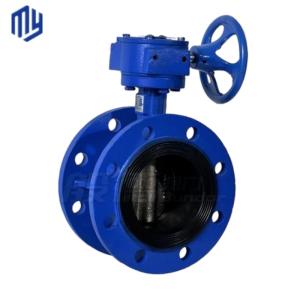 BUTTERFLY Structure Double Eccentric Flanged Butterfly Valve With Gearbox And