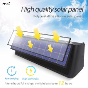 Solar Garden Lights Waterproof Upward Porch Wall Lamp with 50000 Hours Working