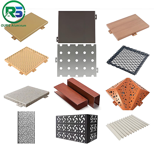 3D PVDF Aluminum Honeycomb Panel Decorative Building Exterior Wall Tile Tegular