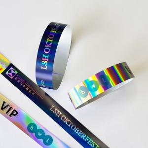 Customized Event Wristband Shiny Bracelet Laser Glitter Party Activity Wristband