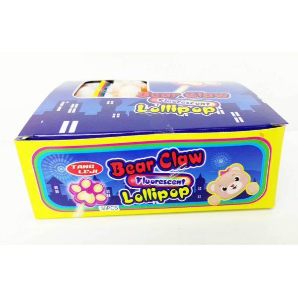 Buy 10g Bear's Paw Shape Lollipop Healthy Hard Candy With Good Taste Healthy lollipop good quality at wholesale prices