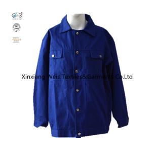 China Navy Blue Cotton Long Sleeve NFPA2112 Fire Retardant Shirts on sale