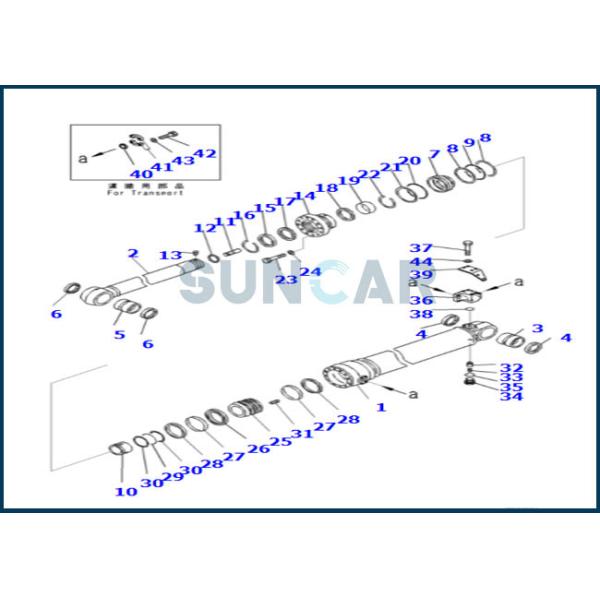 Buy 707-99-69590 7079969590 Arm Cylinder Serice Kit For Excavator PC490LC-10 PC490-10 at wholesale prices