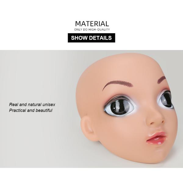 Makeup face realistic Female Mannequin Head Bust Mannequin Head For Wigs Display