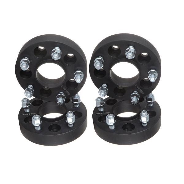 20mm 5x114.3 5x4.5" Hubcentric Black Wheel Spacers central bore 66.1 Fits Nissan