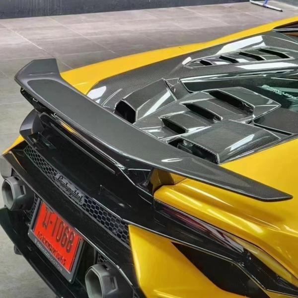 LP580 LP610 Lamborghini Huracan Evo Body Kit Tecnica Style Carbon Fiber Spoiler Wing