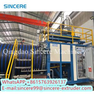 Automatic HDPE PVC Spiral Pipe Extrusion Line Machinery Plant DN300