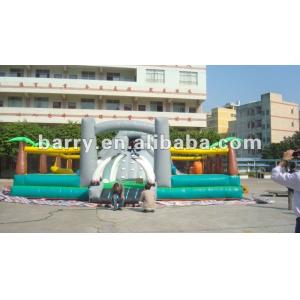 China 680g/cm2 Inflatable Amusement Park Child Funny Combo Bouncer Slide on sale