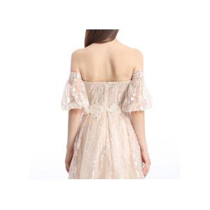 Separate Sleeve Sweet Heart Evening Dresses For Muslim Ladies Short Balloon