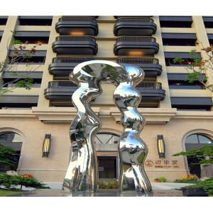 Quality Handmade Abstract Large Yard Art Sculptures Stainless Steel Waterfall for sale