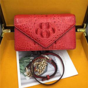 Exotic Alligator Skin Women Small Clutch Bag Genuine Crocodile Leather Female