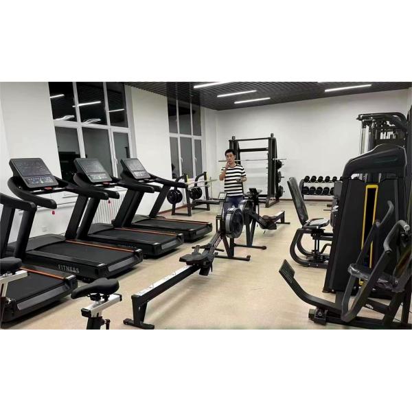 Commercial Folding Running Machine Treadmill Indoor Cardio Training Fitness Equipment with Wood Material for Home Use